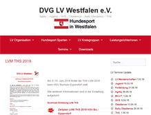 Tablet Screenshot of dvg-westfalen.de